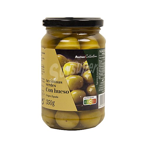 Alcampo gourmet Aceitunas manzanilla gigantes con hueso alcampo gourmet