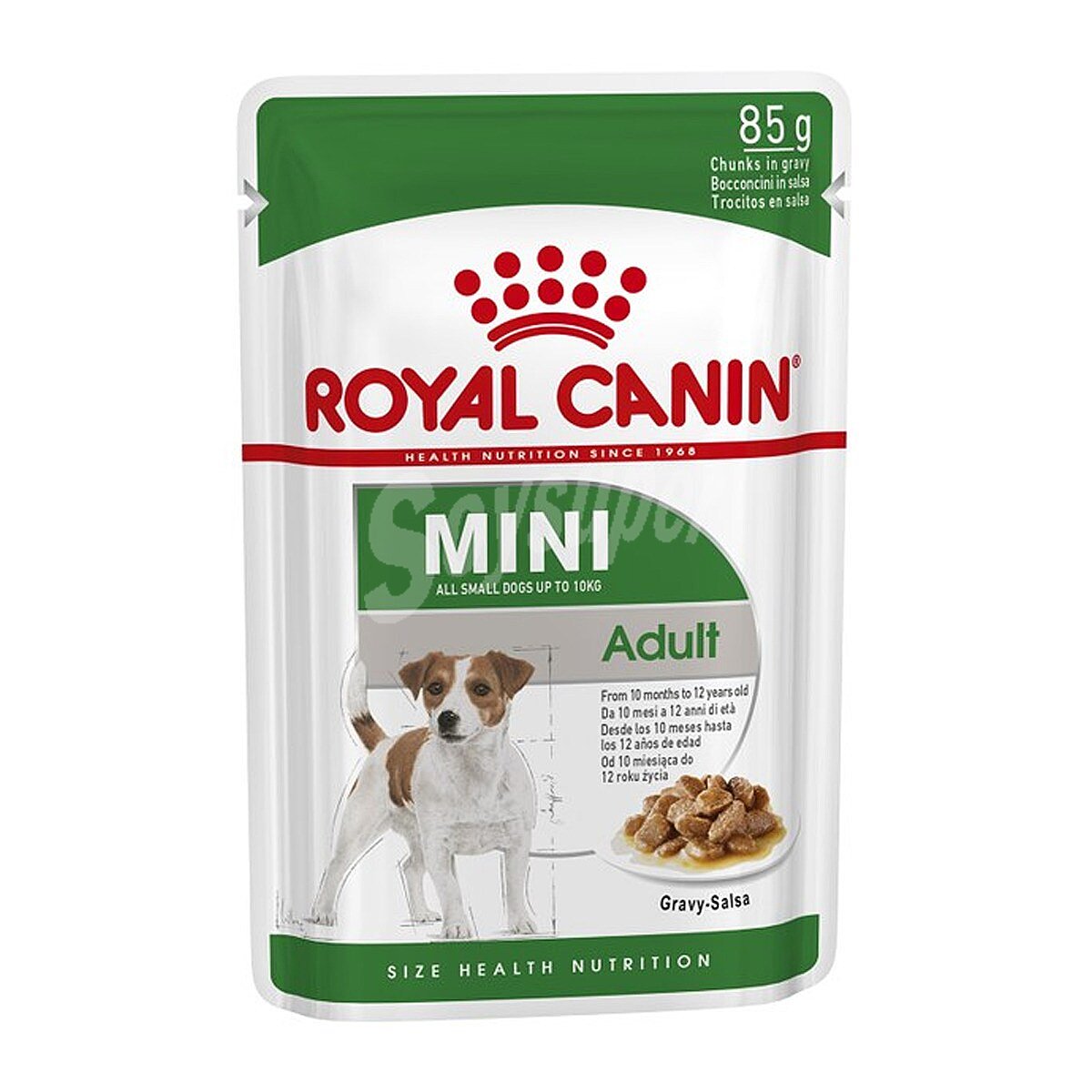 Mini comida húmeda para perros adultos mini en salsa