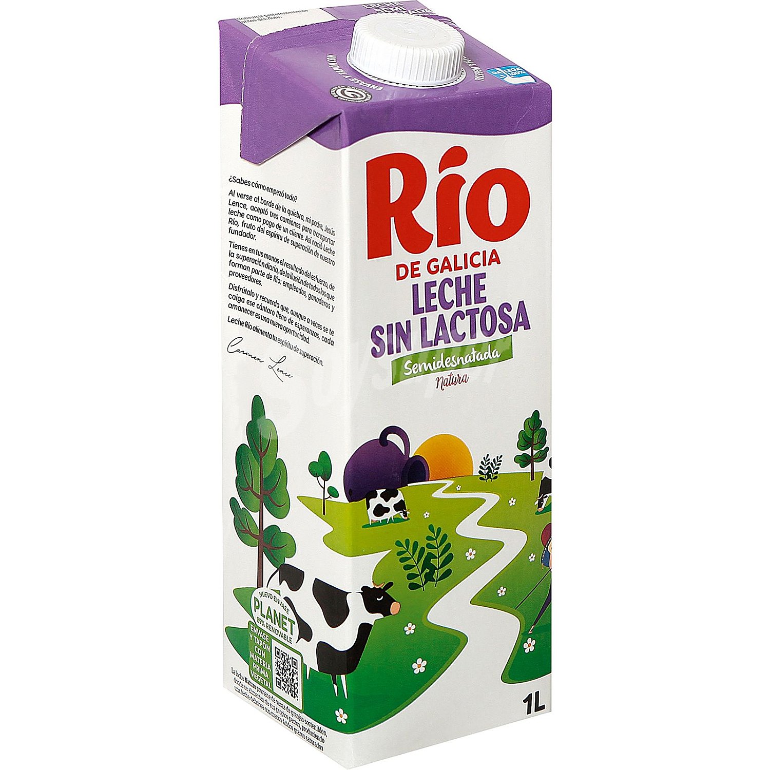 Leche semidesnatada Rio de Galicia sin lactosa