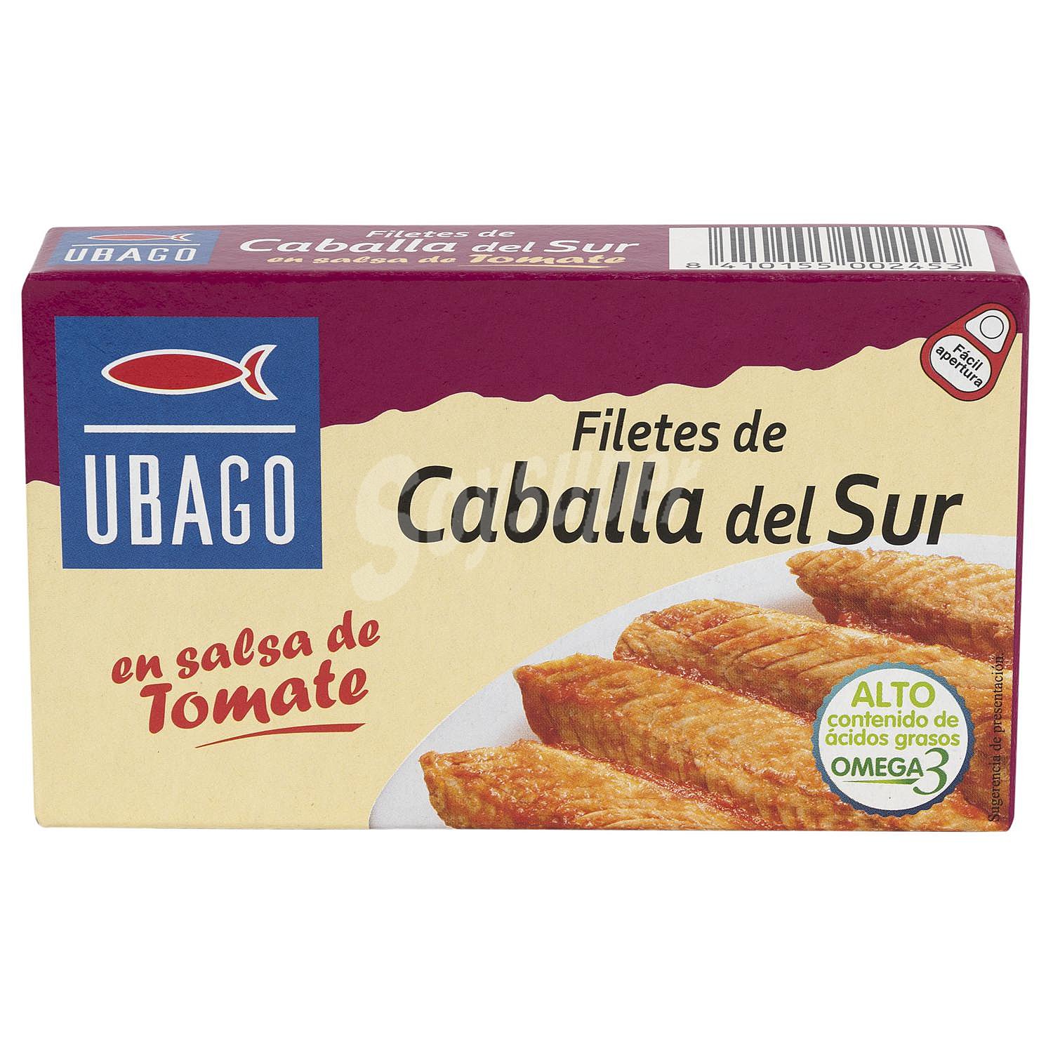 Filetes de caballa del sur en salsa de tomate