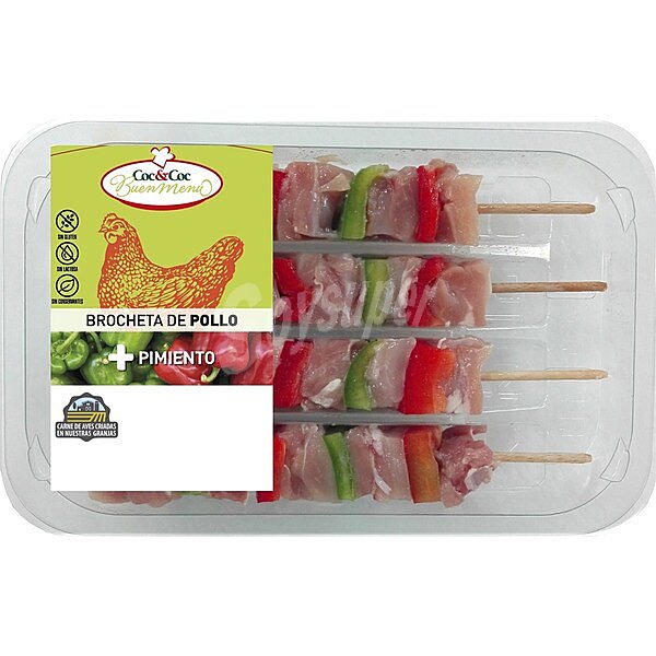 Brochetas de pollo