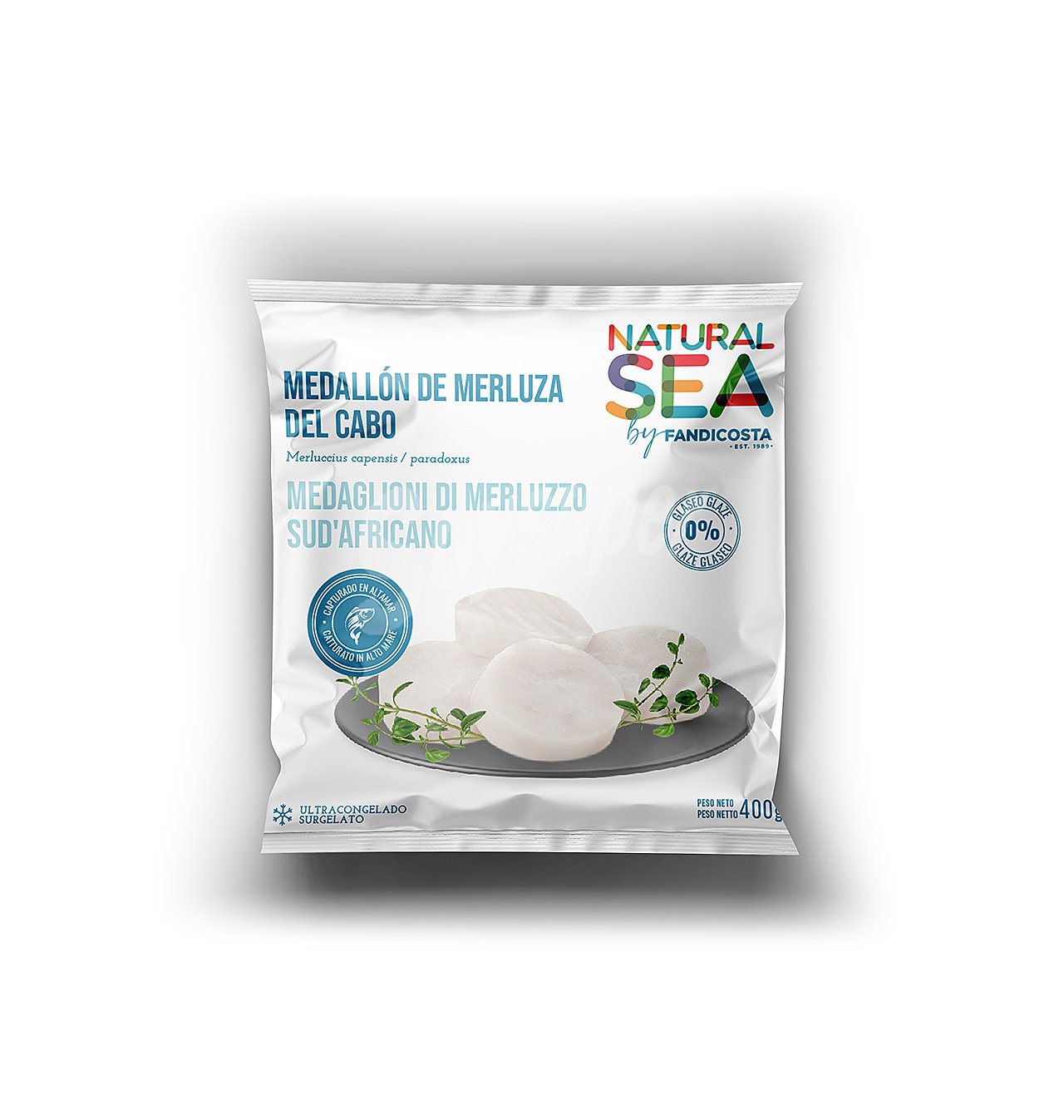 Medallones natural sea merluza