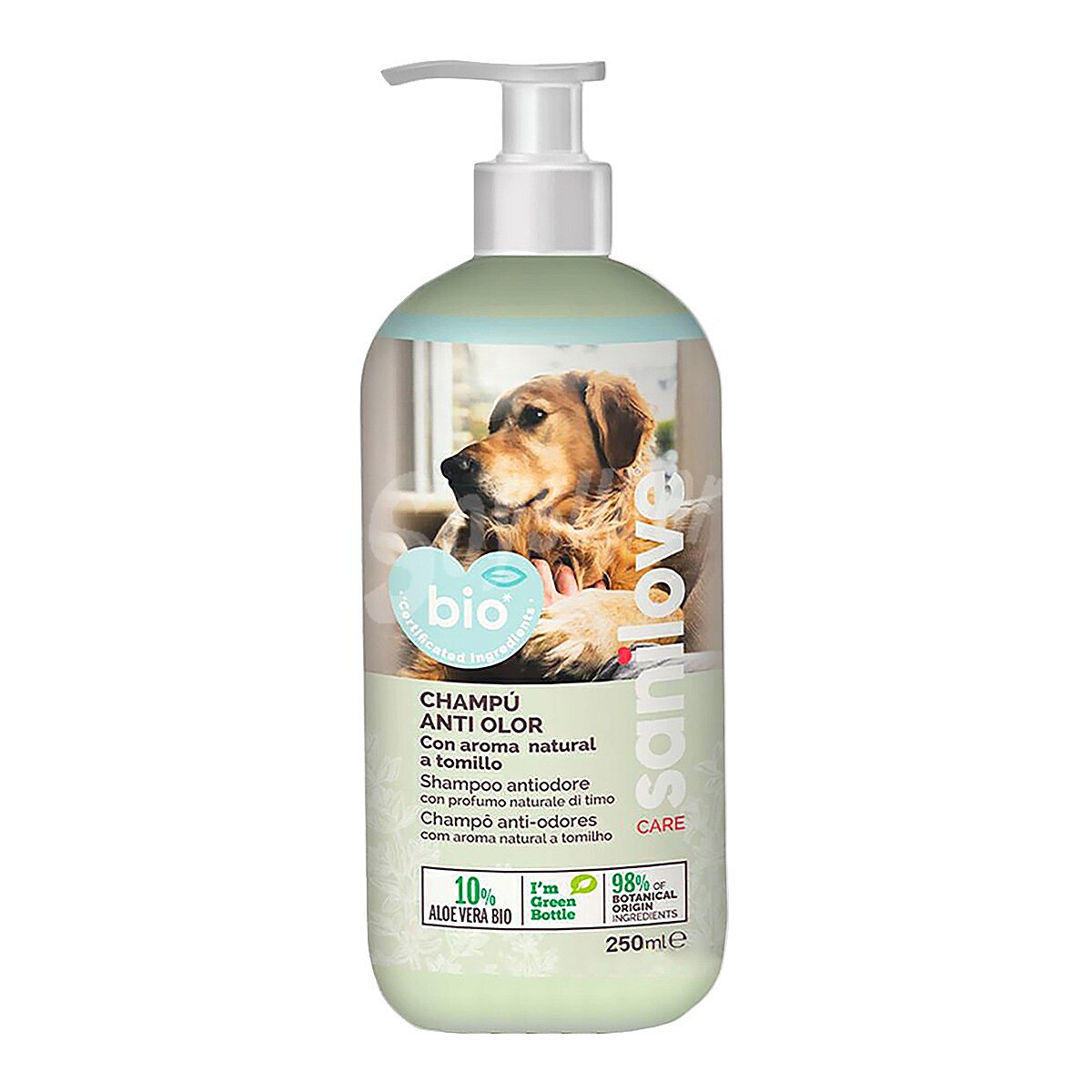 Bio champú para perros antiolor con aroma natural a tomillo