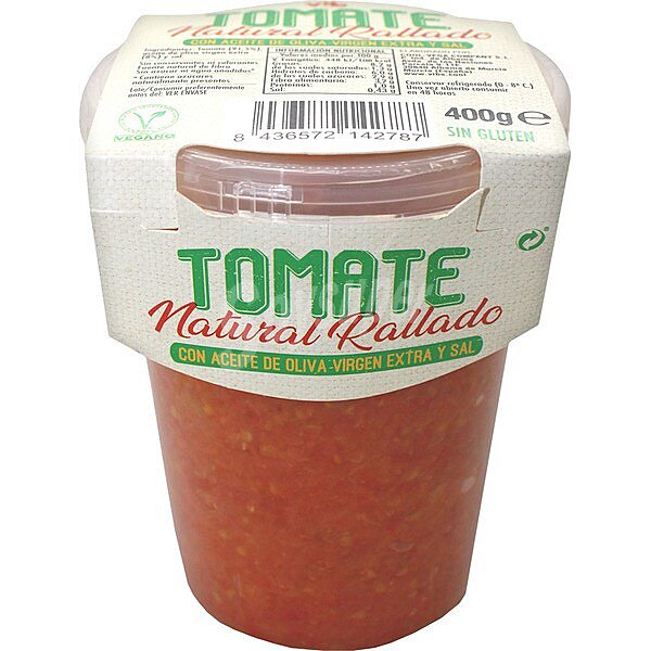 Tomate para untar con aceite de oliva virgen extra sin gluten