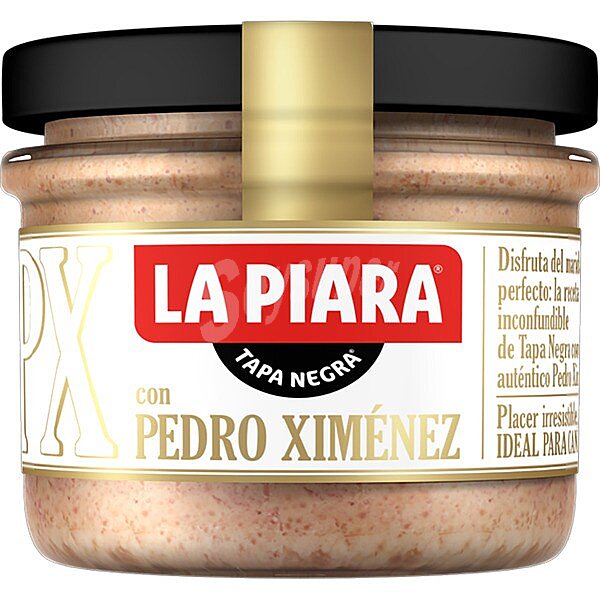 Tapa negra paté con Pedro Ximénez