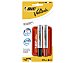 Pack de 2 marcadores de pizarra color negro y rojo, más un borrador valleda, BIC.