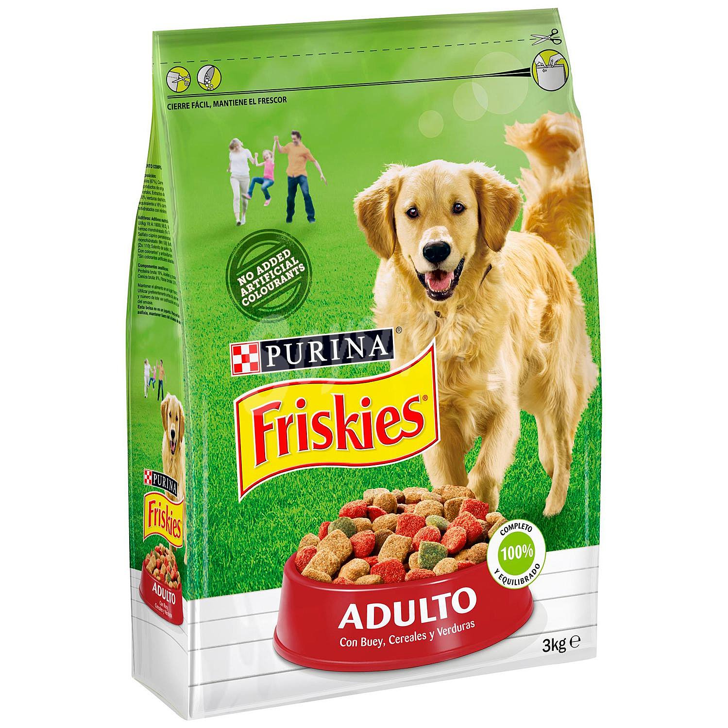 Pienso de buey, cereales y verduras para perro adulto