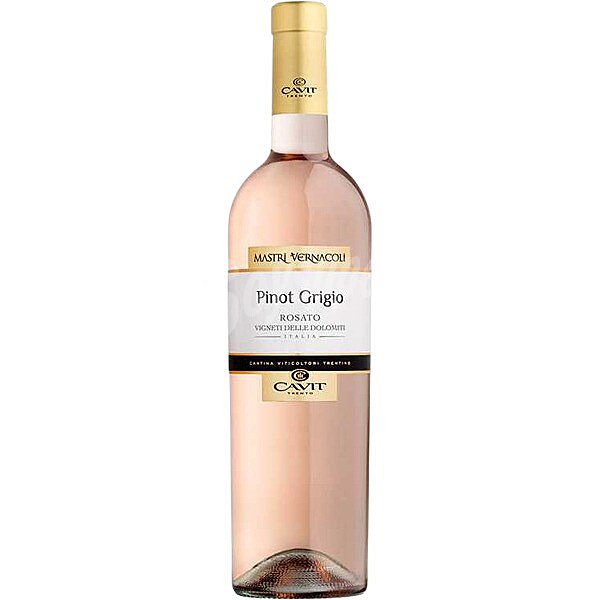 Pinot Grigio vino rosado de Italia