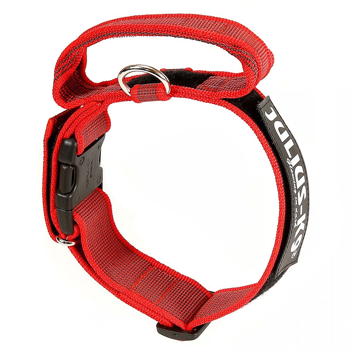 Collar de agarre regulable color rojo medidas 47-67 cm para perros de 1 unidad