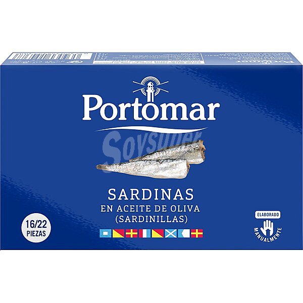 Sardinillas de las rías gallegas en aceite de oliva 16-22 piezas lata 81 g neto escurrido