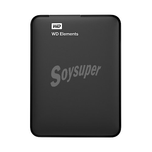 Disco duro externo 1,5TB western digital Elements, negro, tamaño 2,5, Usb 3.0 y 2.0