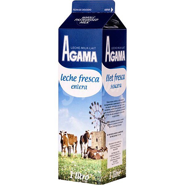 Leche fresca entera brik 1 L