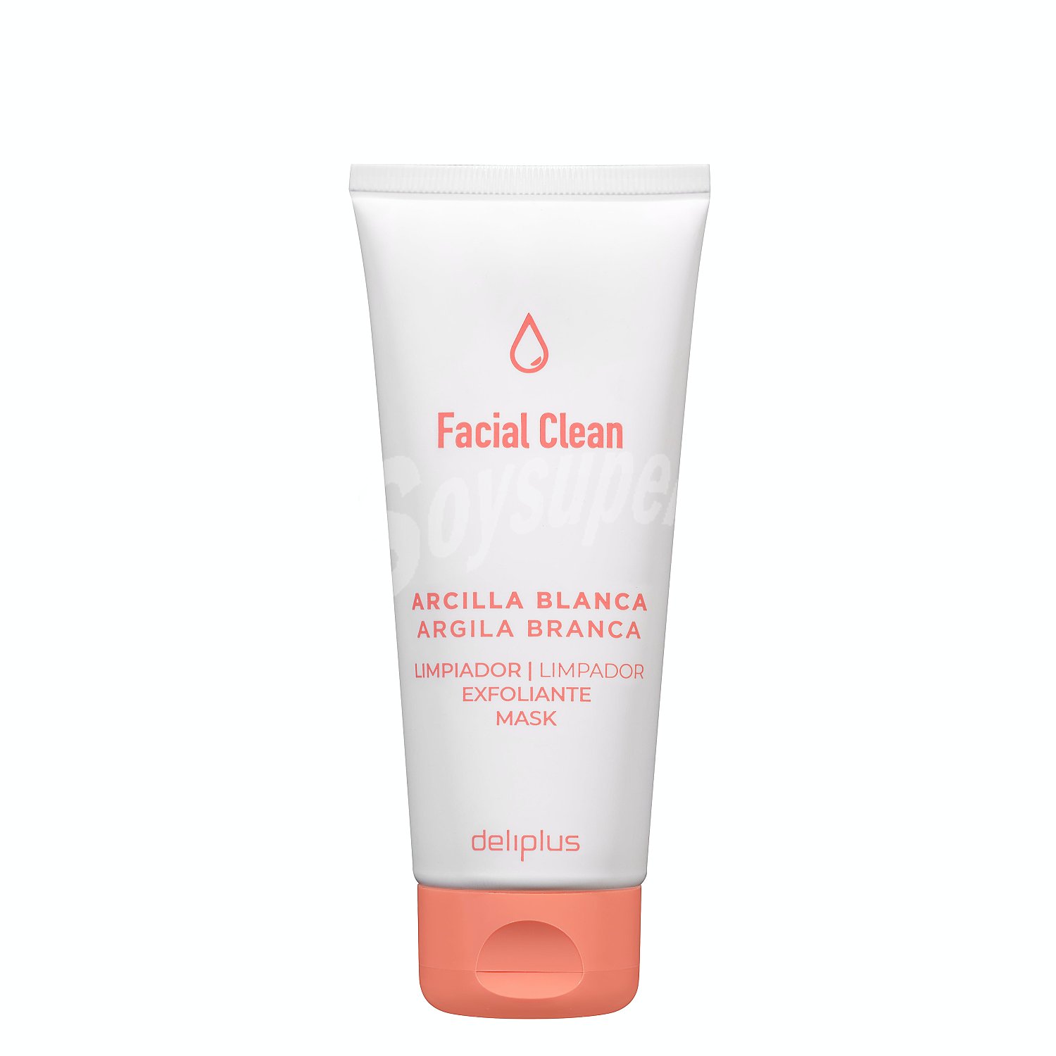 Gel facial exfoliante y mascarilla arcilla blanca