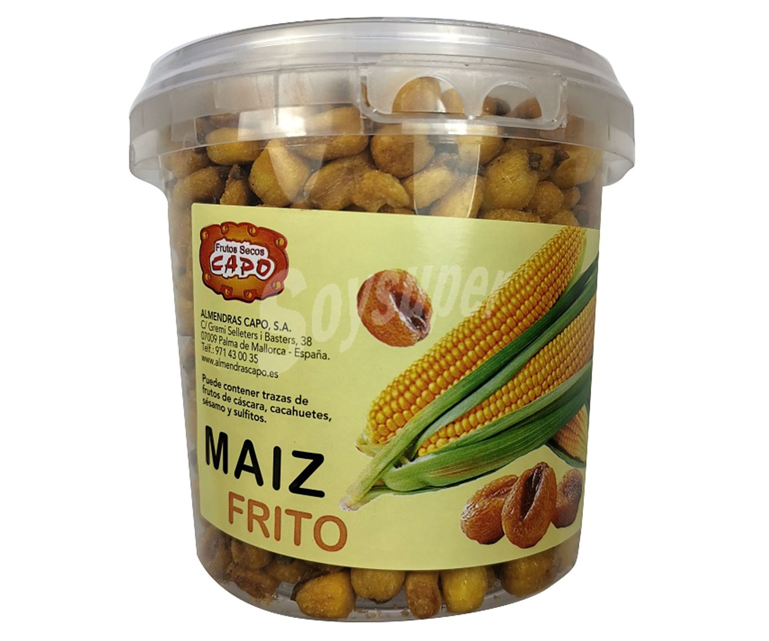 Tarrina de maíz frito capo