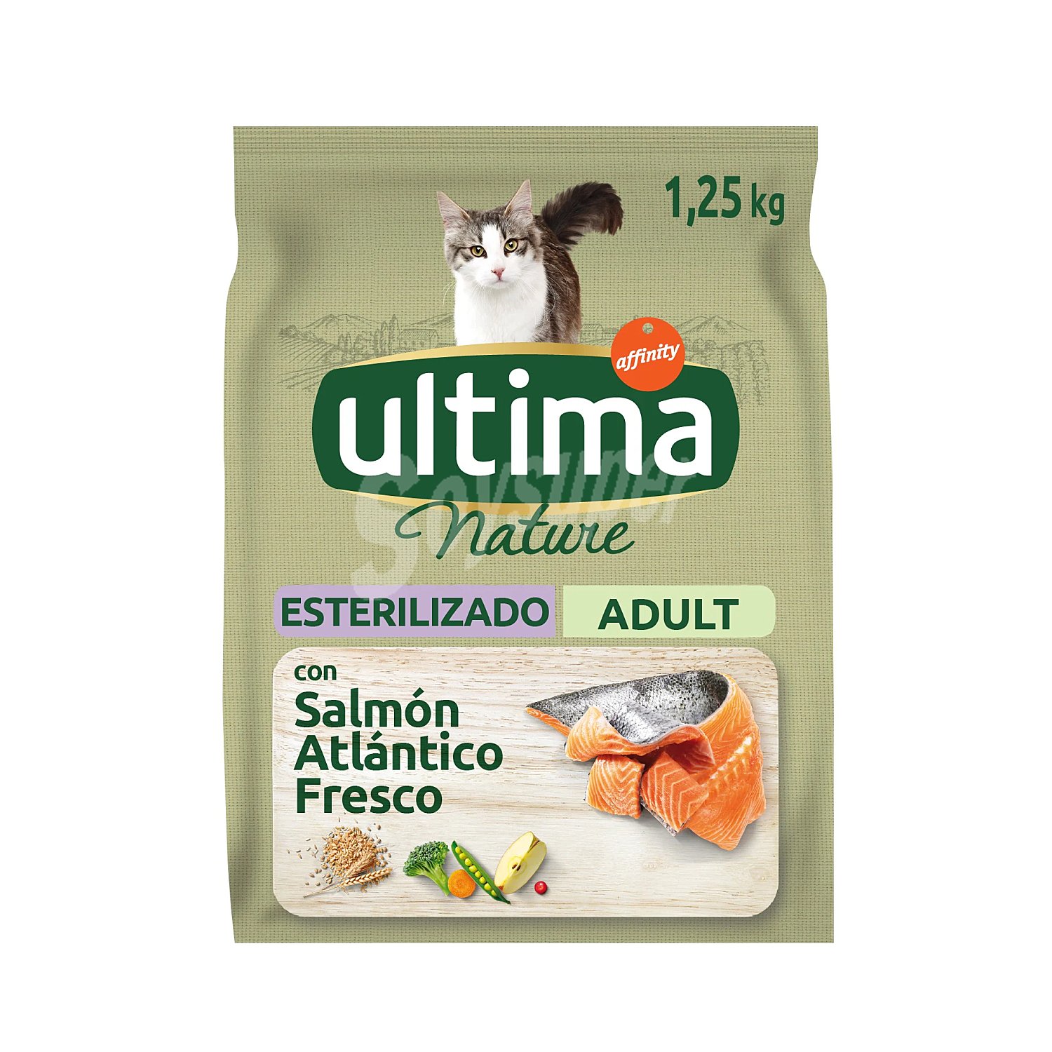 Alimento para gatos esterilizados con salmón Última