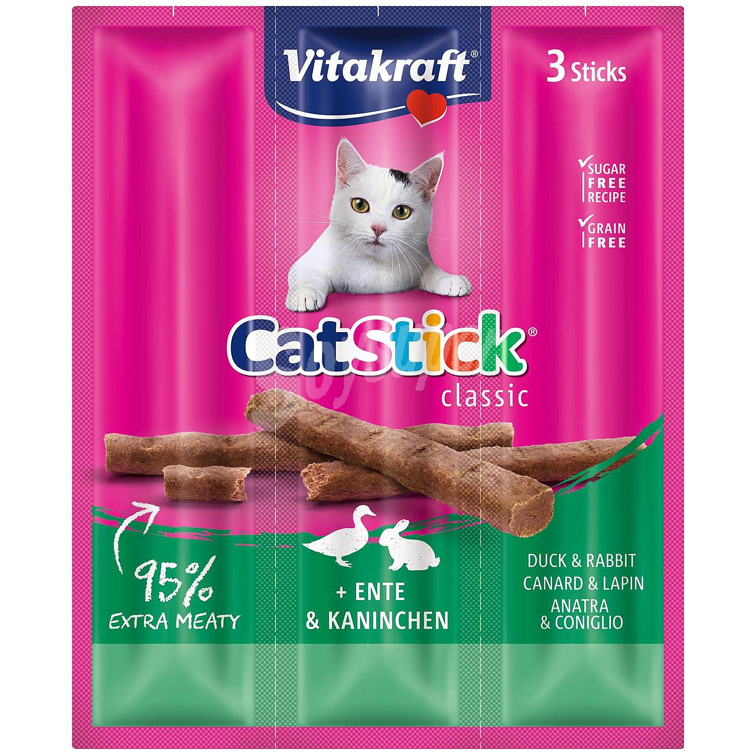 Snacks para gatos a base de pato