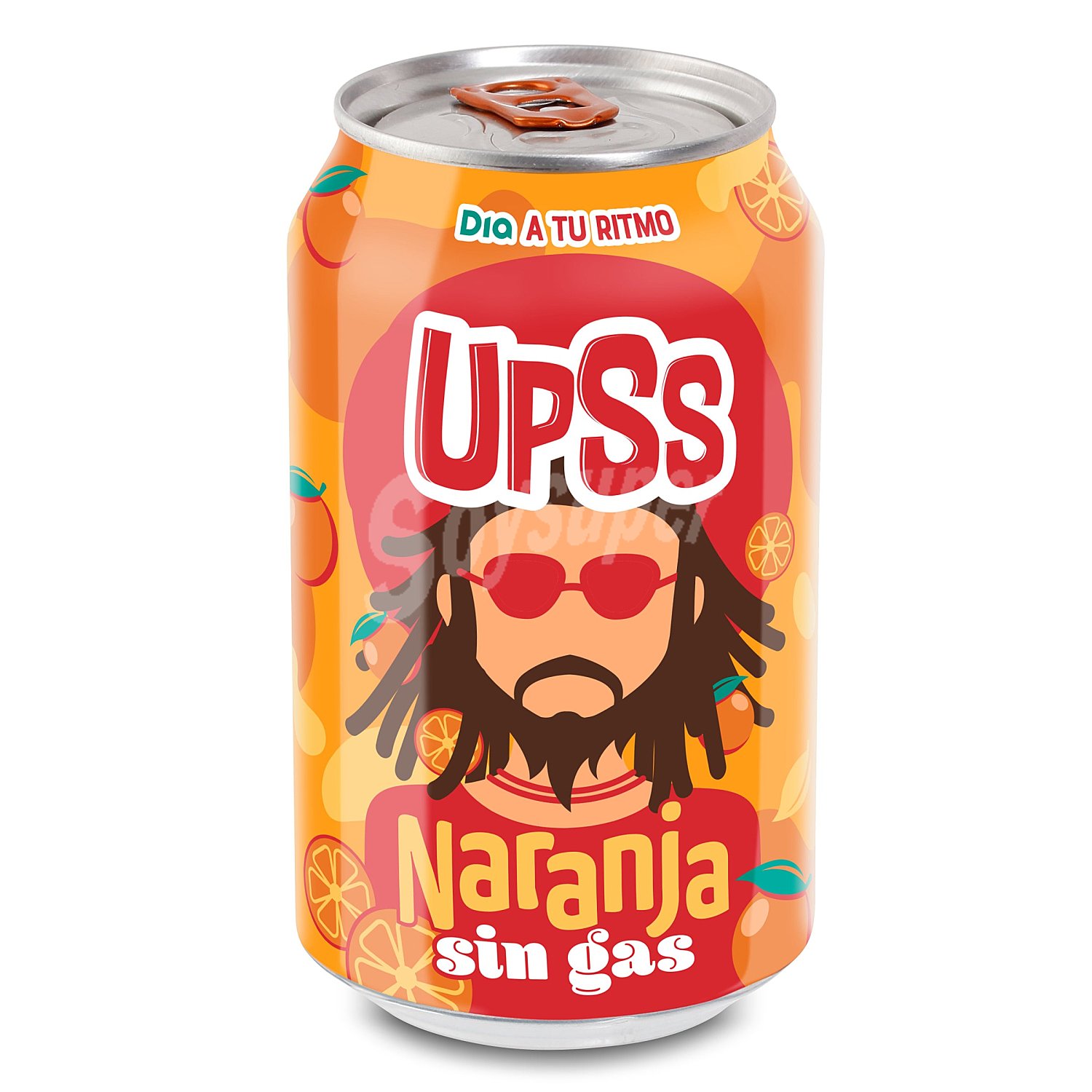 Refresco de naranja sin gas Upss