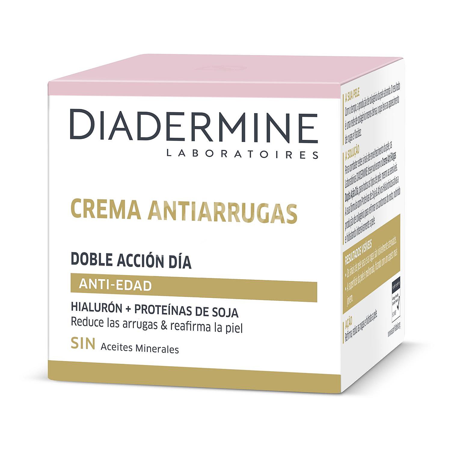 Crema facial anti-arrugas doble acción día anti-edad