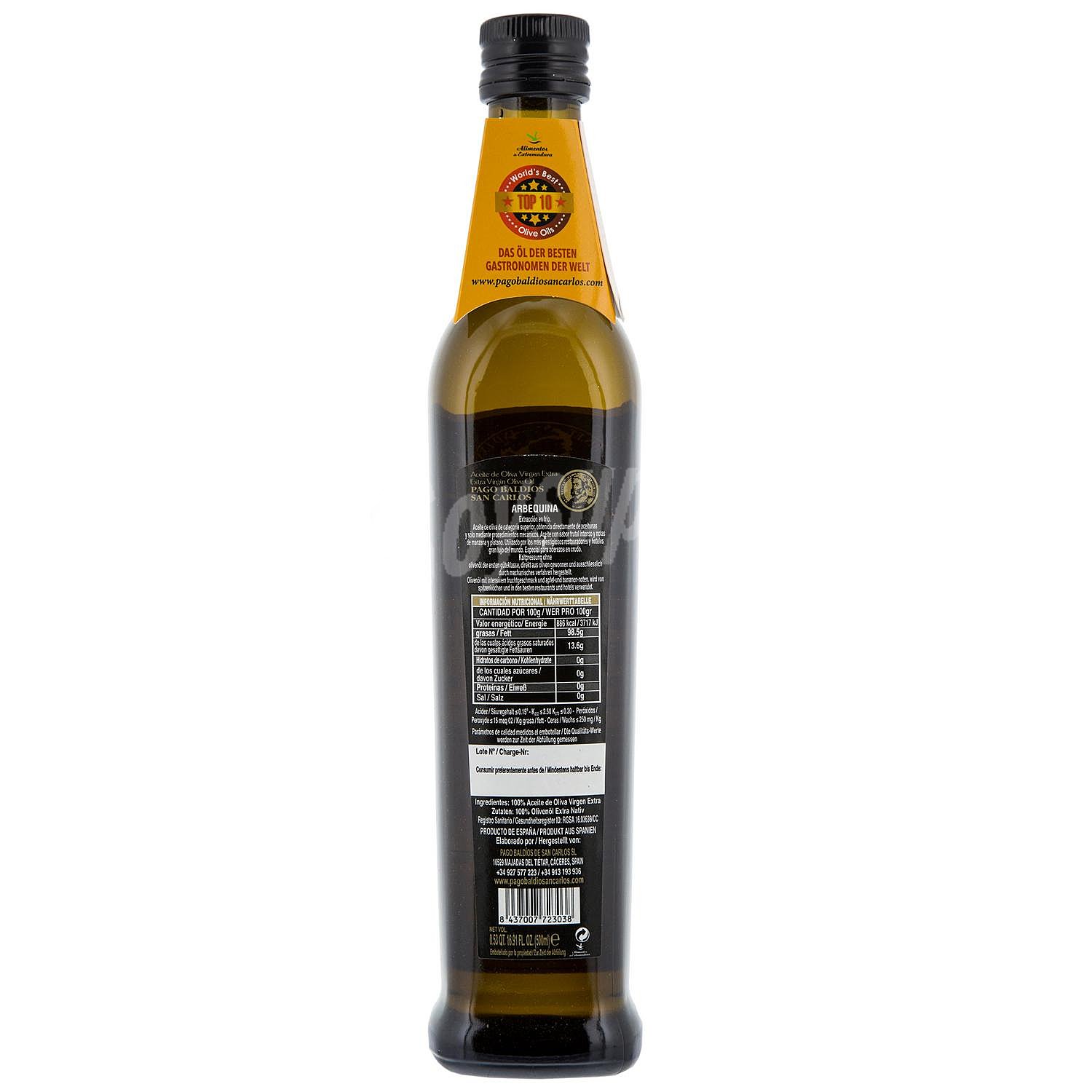 Aceite de oliva virgen extra Pago Baldios San Carlos