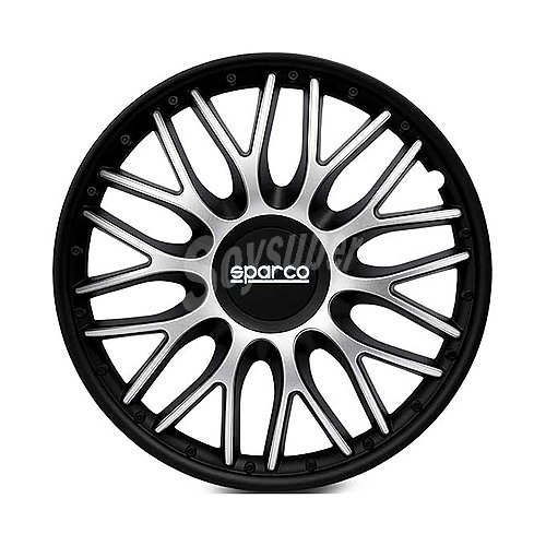 Juego de 4 tapacubos sparco roma para ruedas de 14, bicolor