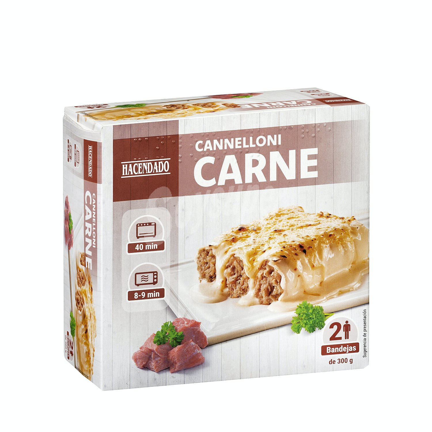 Canelones carne bechamel 2 raciones congelado