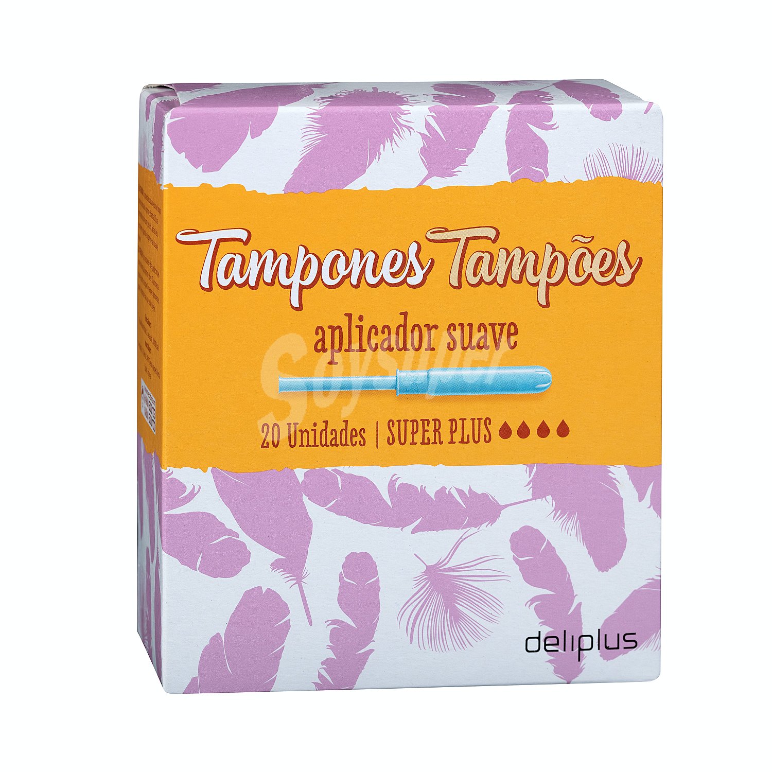 Tampón súper plus con aplicador suave