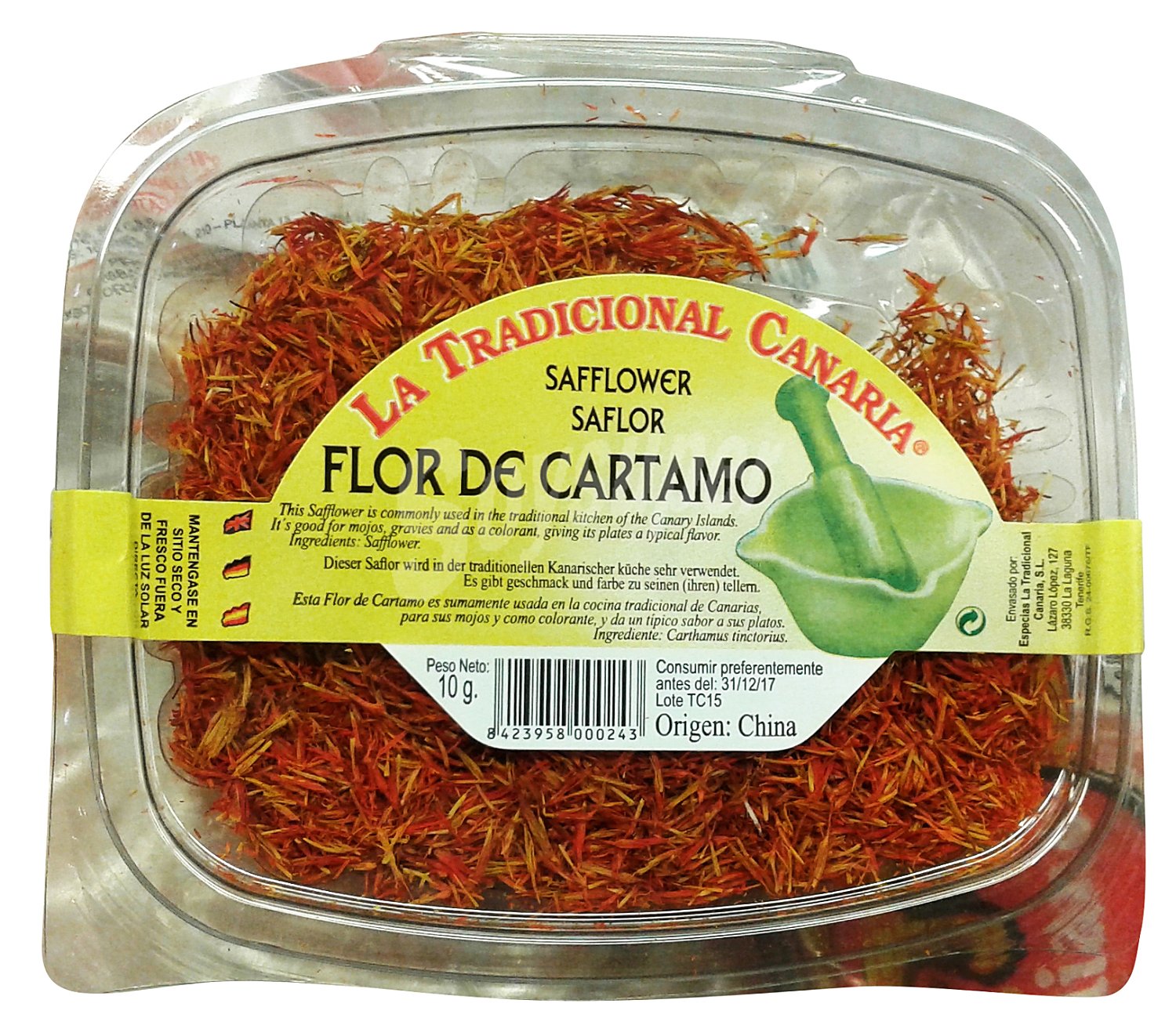 Flor de cartamo (azafranillo)