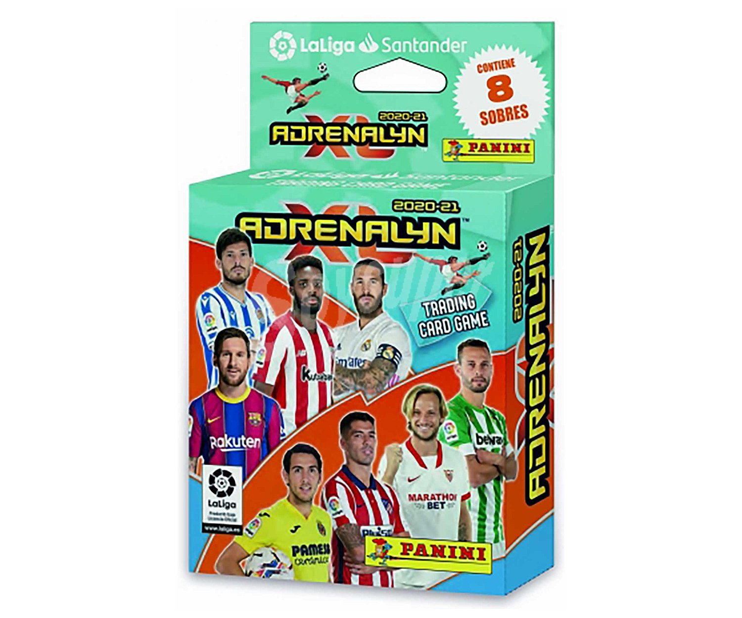 Ecoblister 8 sobres tc adrenal 2020/2021, panini.