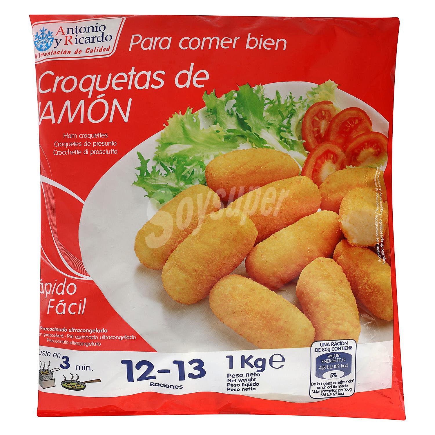 Croquetas de jamón Antonio y Ricardo