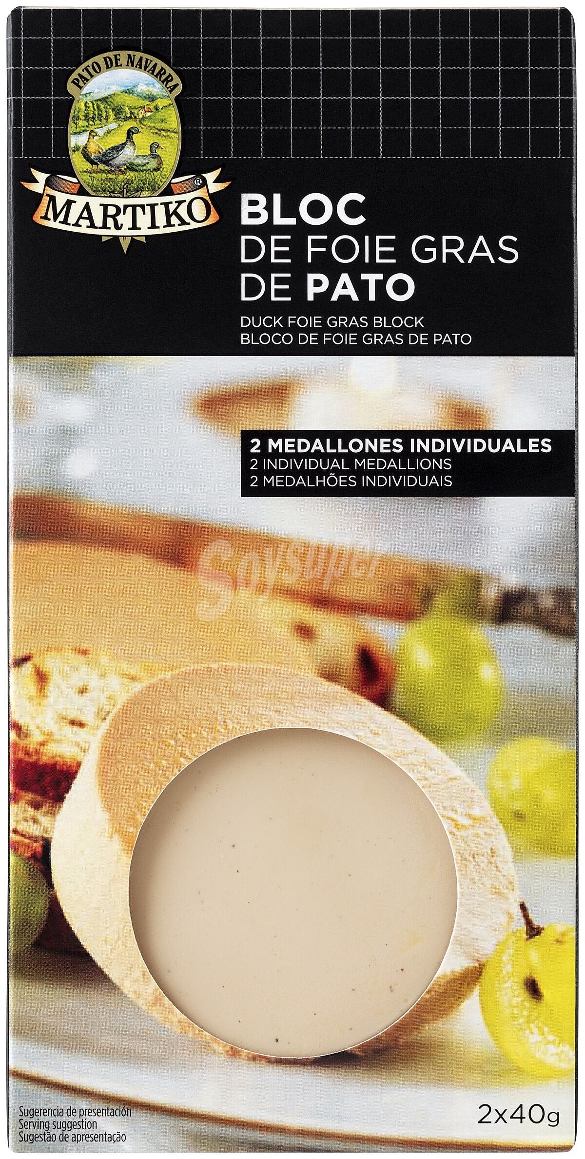 Medallones de foie gras de pato (de Navarra)