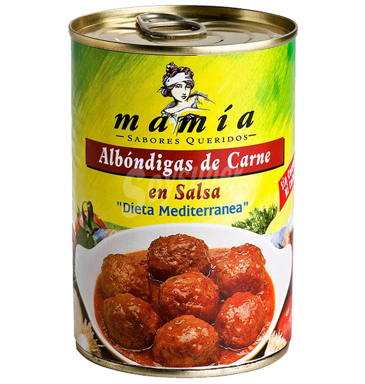 Albondigas mamía salsa mediterránea