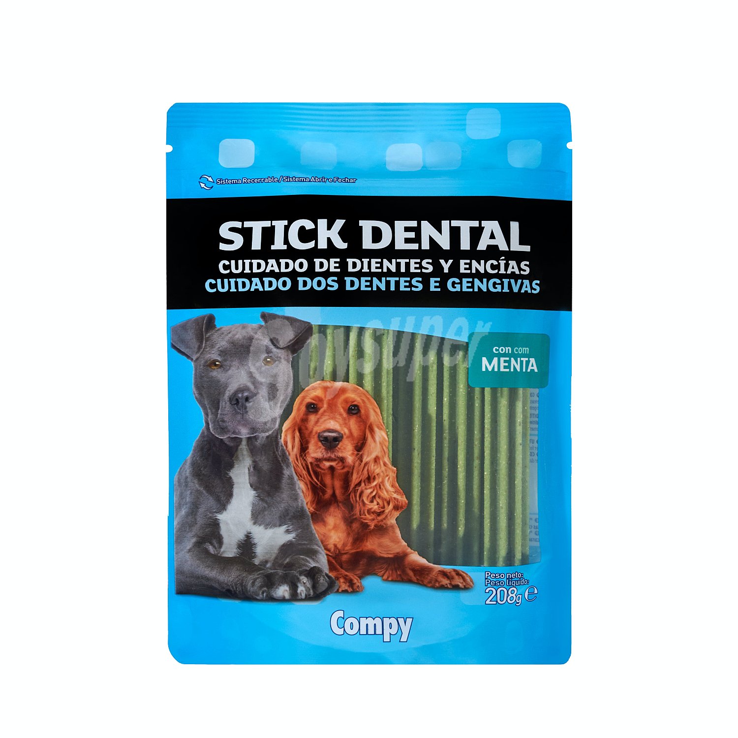 Comida perro snack stick dental grande adulto razas medianas y grandes (cuidado de dientes y encias)