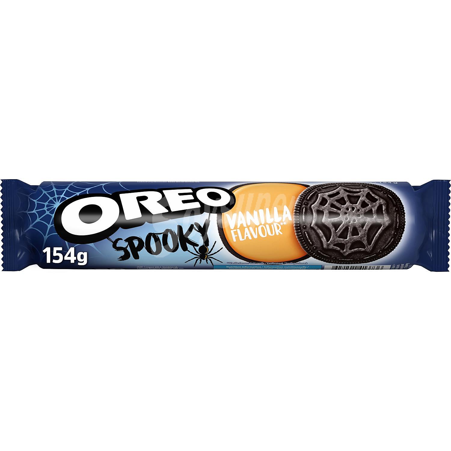 Galletas de cacao rellenas de crema sabor vainilla Spooky Oreo