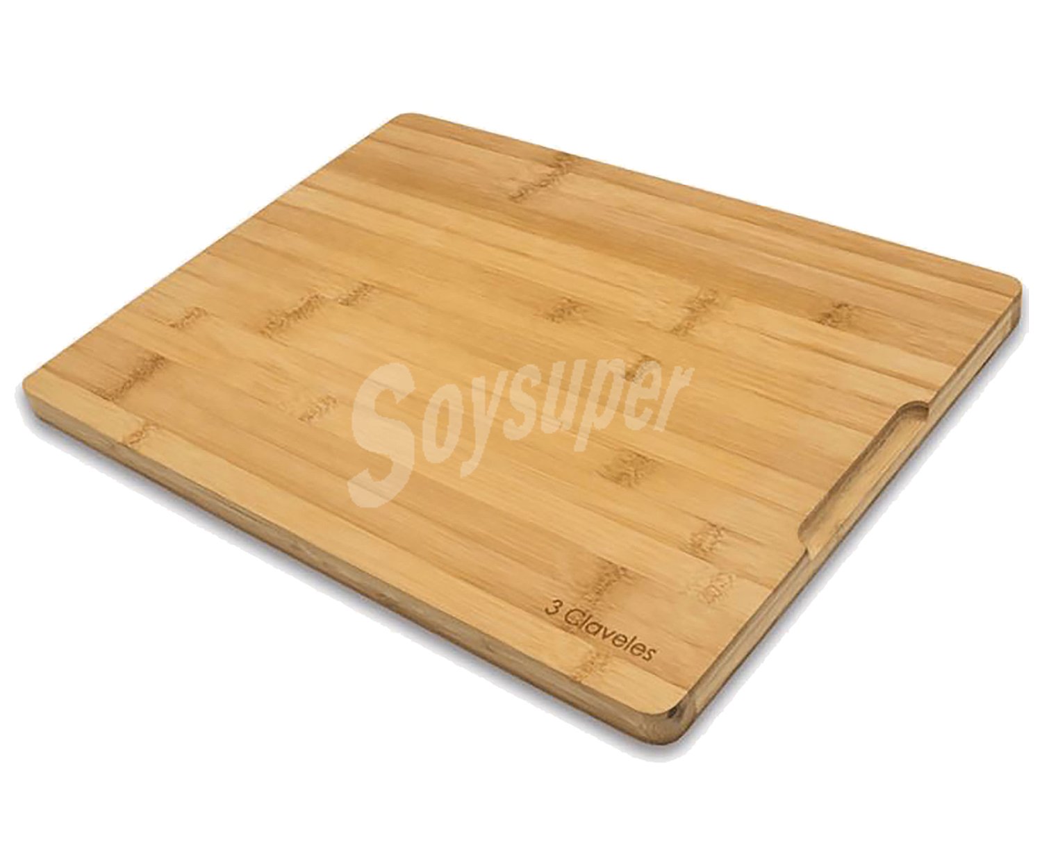 Tabla de cortar de madera de bambú de 40x30x2 centímetros,