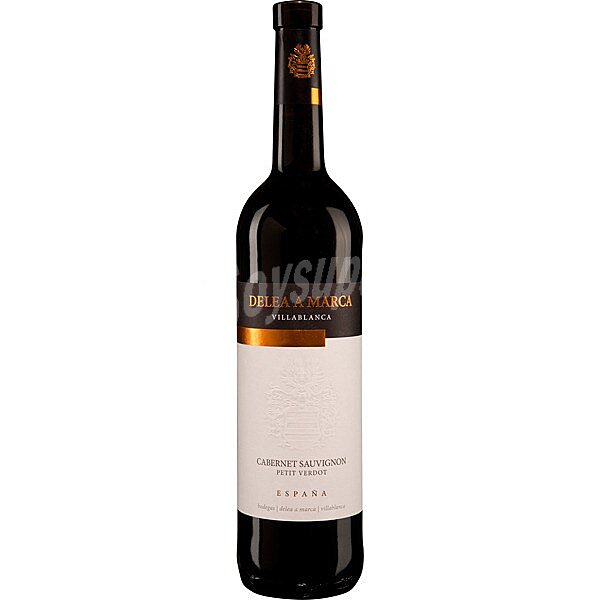 Vino tinto cabernet sauvignon petit verdot de Andalucía botella 75 cl