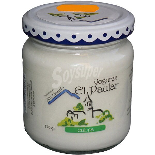 Yogur natural de leche de cabra