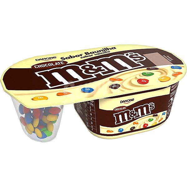 M&m´s yogur sabor vainilla con grageas de chocolate