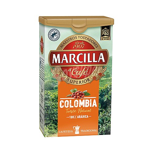 Marcilla Café molido Colombia, tueste natural marcilla