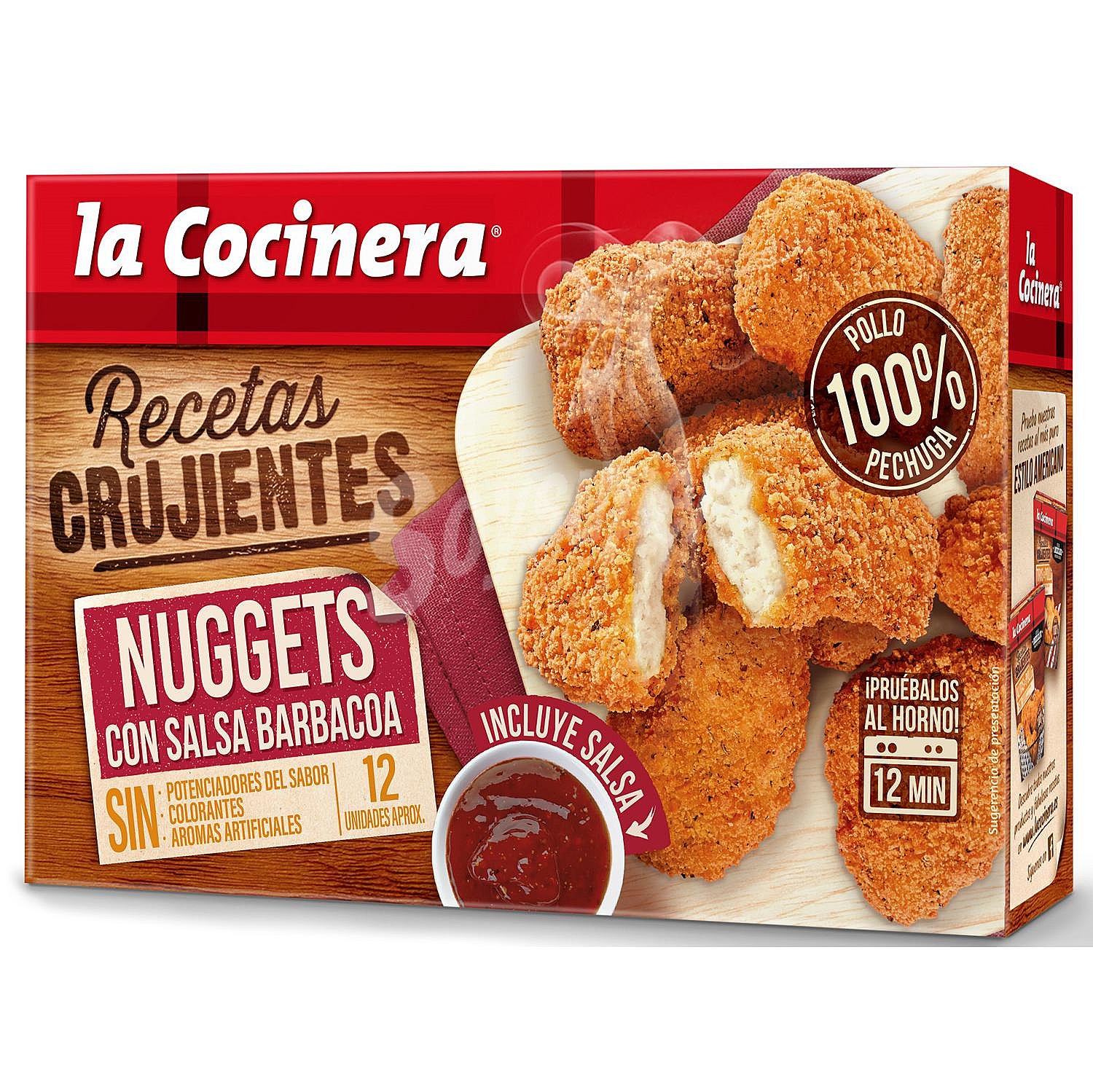 Nuggets (pollo rebozado y prefrito) con salsa barbacoa LA cocinera Recetas crujientes