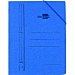 Carpeta cartón azul folio 3 solapas interiores, con gomas