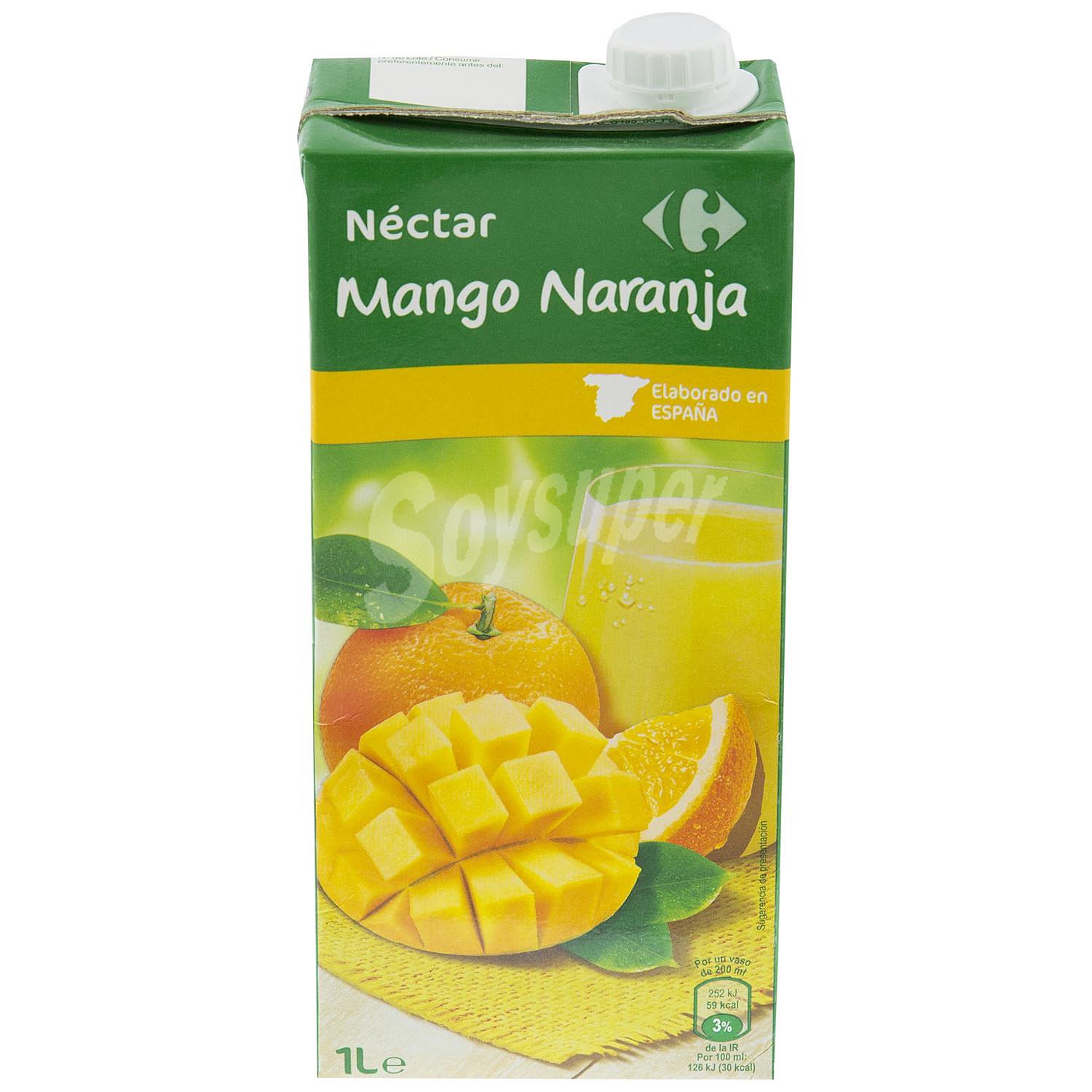 Néctar de mango y naranja Carrefour