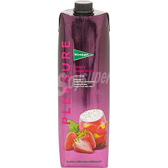 Pleasute bebida refrescante de zumo de fresa y dragonfruit con menta sin gluten