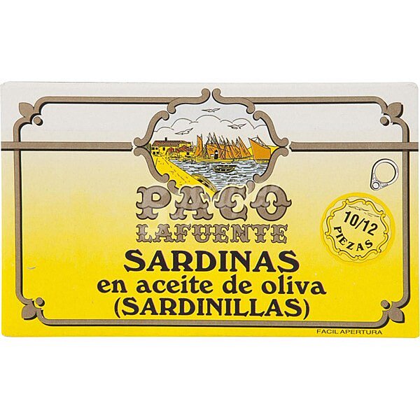 Sardinillas en aceite de oliva 10-12 piezas