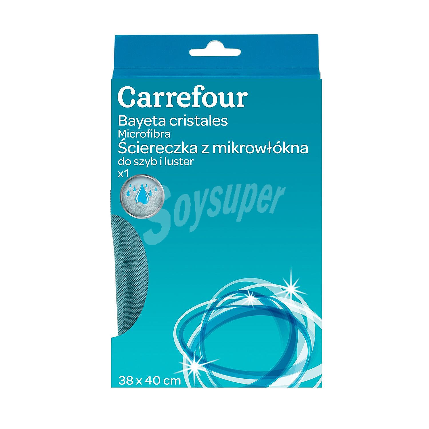 Bayeta especial de Microfibra Carrefour - Azul