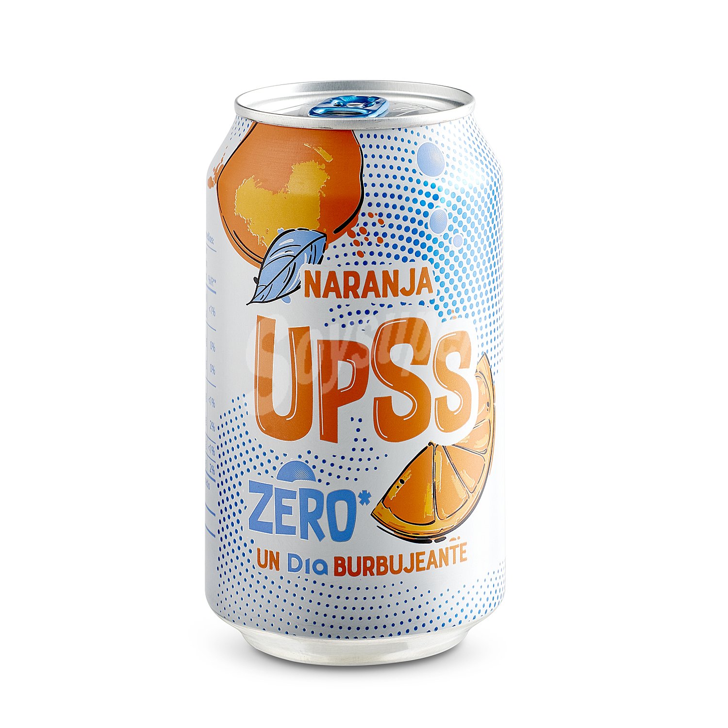 Refresco de naranja zero upss