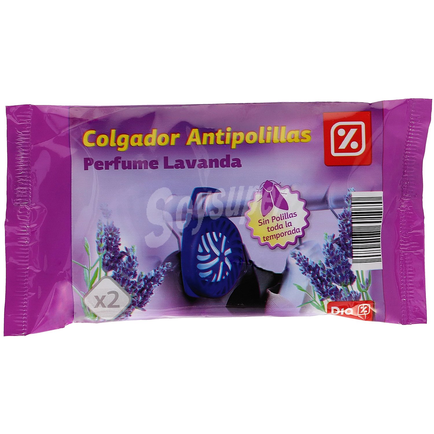 Colgador antipolillas perfume lavanda Dia