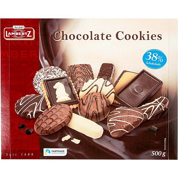 Cookies galletas surtidas con chocolate