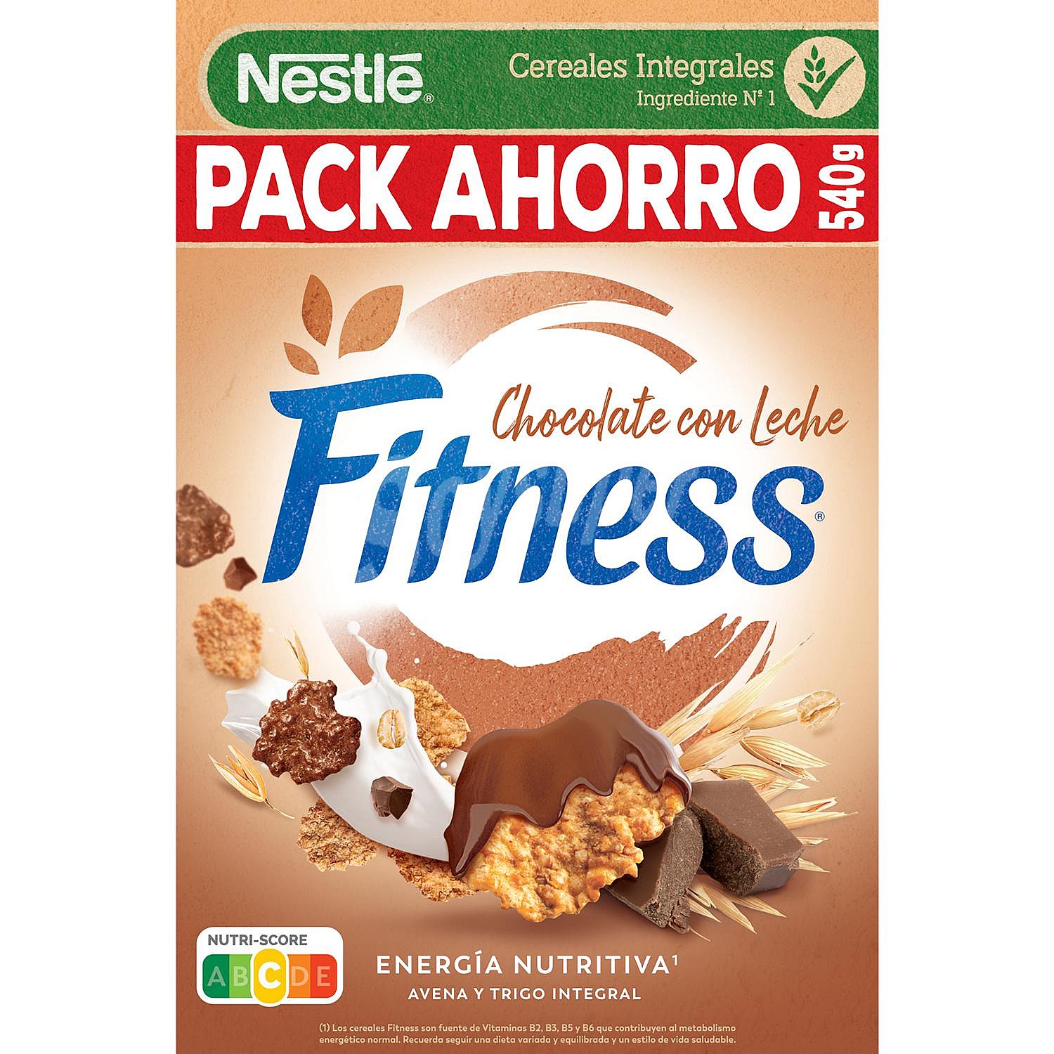 Cereales integrales de chocolate con leche nestlé