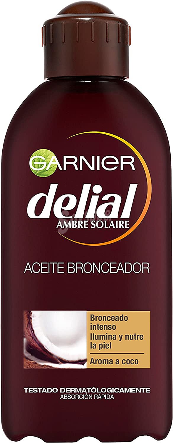 Delial Aceite solar bronceador, con aroma a coco y factor de protección 2 (bajo) delial