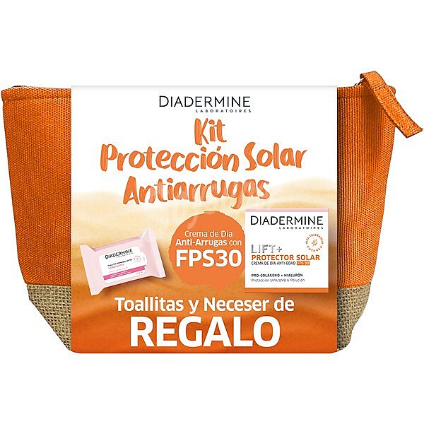 Neceser con crema de día Lift+ SPF-30 tarro 50 ml + toallitas desmaquillantes